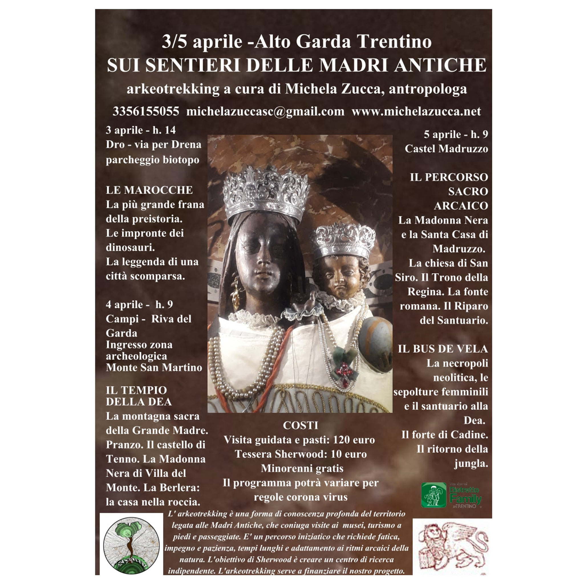 Dal 3 al 5 aprile - Sui sentieri delle madri antiche - Arkeotrekking Trentino